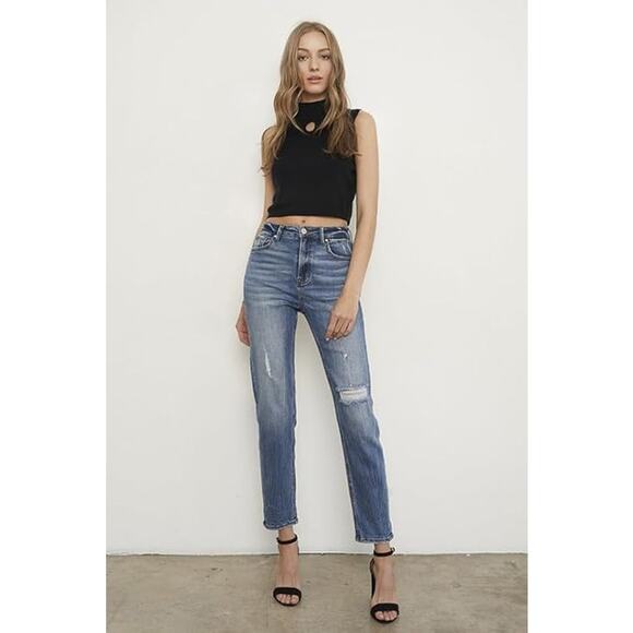 Insane Gene High Rise Girlfriend Jeans - P1032 - Size 5/26 - Picture 4 of 7